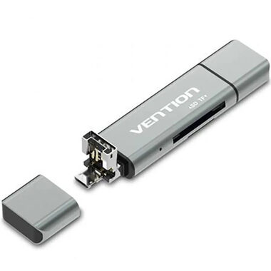 Vention CCJH0 USB2.0 Multifunkční čtečka karet šedá
