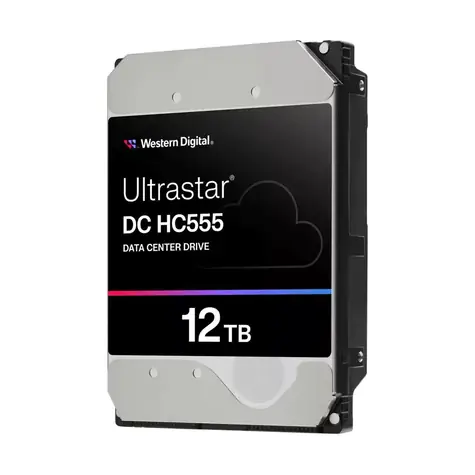 WD Ultrastar DC HC555 12TB (0B47741) / HDD / 3.5" SAS III / 7 200 rpm / 512MB cache / 5y / pro servery 