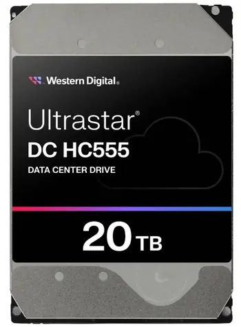 WD Ultrastar DC HC555 20TB / HDD / 3.5" SAS III / 7 200 RPM / 512MB cache / 5y / pro datová centra
