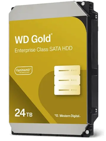 WD Gold WD242KRYZ 24TB / HDD / 3.5" SATA III / 7 200 RPM / 512MB cache / 5y