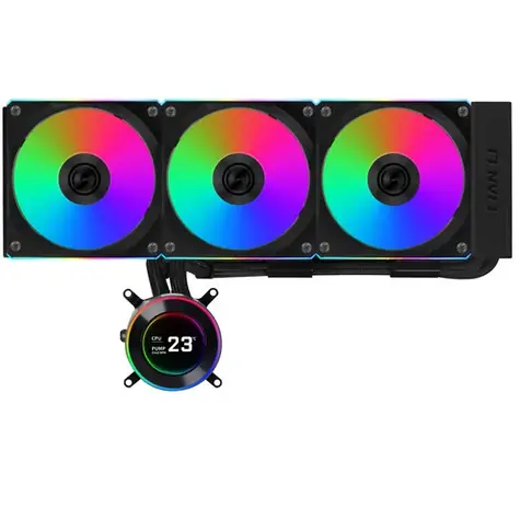 Lian Li HYDROSHIFT II LCD-C 360CL černá / 3x 120 mm / ARGB podsvícení / 2500 RPM / 31 dB / AiO / AMD + Intel