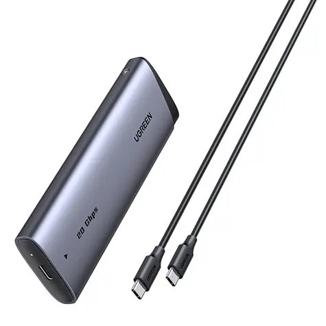 Ugreen CM767 externí box / USB-C 3.1 / SSD M.2 NVMe/SATA / max kapacita 8TB