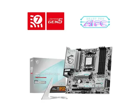 MSI B850M GAMING PLUS WIFI / B850 / 4x DDR5 / 1x 5GLAN / Wi-Fi 7 / mATX