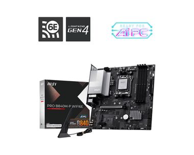 MSI PRO B840M-P WIFI6E / B840 / 4x DDR5 / 1x 2.5GLAN / Wi-Fi / mATX 