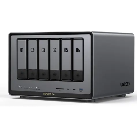 Ugreen NASync DXP6800 Pro / 6 slotů / HDMI / 2x Thunderbolt / 4x USB-A / RJ45