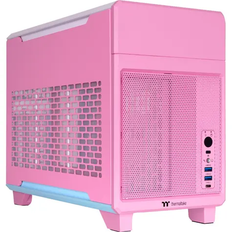 Thermaltake TR100 růžová / mini ITX / 2x USB-A / 1x USB-C / bez zdroje 