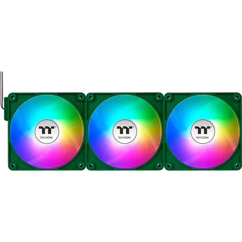 Thermaltake CT140 EX ARGB Sync PC Cooling Fan zelená / Hydraulic Bearing / 140mm / 30.7dB @ 1800rpm / 4 pin / 3ks