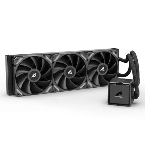 Sharkoon S40 černá / 3x 120mm / 34.3 dB @ 2000 RPM / 83.44 CFM / AMD + Intel