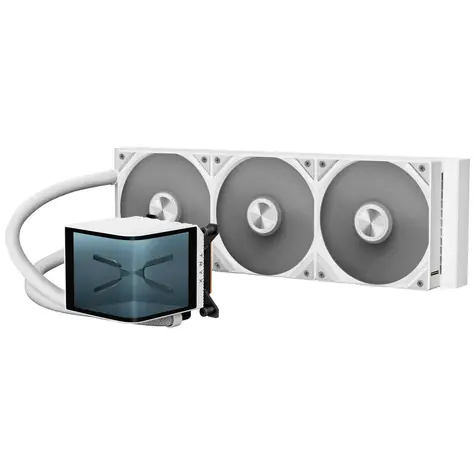 TRYX PANORAMA 360 bílá / AIO vodní chladič CPU / 3x 120 mm / 28.87dB / AMD + Intel 