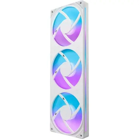 NZXT F360 RGB Core single frame fan unit bílá / Ventilátor / 3x 120mm / Fluid Dynamic Bearing / 30 dB @ 2400 RPM