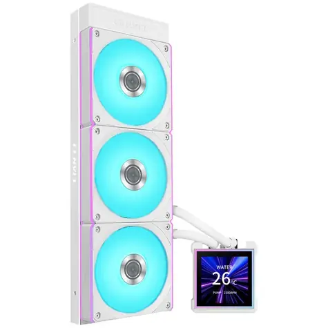 Lian Li HydroShift II LCD-S 360CL bílá / 3x 120mm / ARGB podsvícen / Intel + AMD