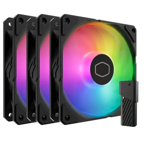 Cooler Master SickleFlow Edge 120 ARGB 3ks černá / 120mm / Loop Dynamic Bearing / 32.8 dB @ 2500 RPM / 70.7 CFM / 4-Pin
