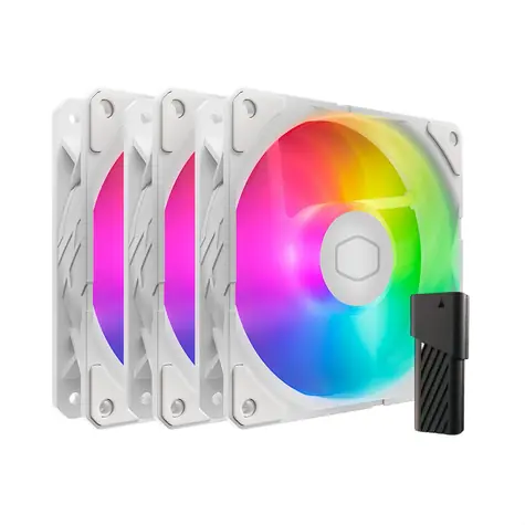 Cooler Master SickleFlow Edge 120 ARGB 3ks černá / 120mm / Loop Dynamic Bearing / 32.8 dB @ 2500 RPM / 70.7 CFM / 4-Pin 