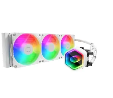 Cooler Master MasterLiquid 360 Core II ARGB bílá / 3x 120mm / Rifle Bearing / 27.2 dB @ 1750 RPM / 71.9 CFM / AMD + Inte