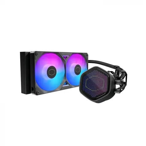Cooler Master MasterLiquid 240 Atmos II Pixel LED černá / 2x 120mm / LDB / 36 dB @ 2500 RPM / 141.4 CFM / AMD + Intel
