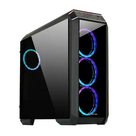 CHIEFTEC STALLION II černá / ATX / 2x USB-A 3.1 / 1x USB-A 2.0 / 1x USB-C 3.2 / 4x 120mm RGB / bez zdroje