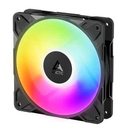 ARCTIC P12 Pro Reverse A-RGB černá / 120 mm / 3000 RPM / 73 CFM / 4-pin