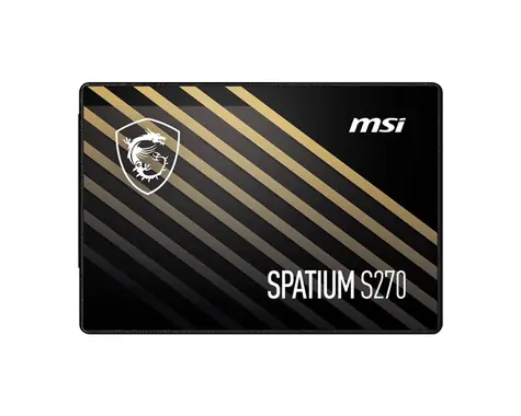 MSI Spatium S270 960GB / 2.5" / SATA III / 3D NAND flash / R: 500MBps / W: 450MBps / MTBF: 1.5mh 