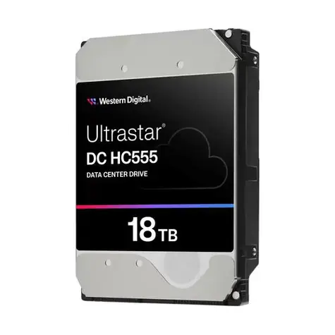 WD Ultrastar DC HC555 18TB / HDD / 3.5" SATA III / 7 200 rpm / 512MB cache / 5y 