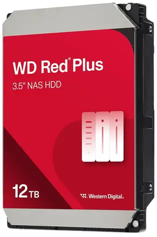 WD Red Plus WD120EFGX 12TB / HDD / 3.5" SATA III / 7 200 rpm / 512MB cache / 3y 