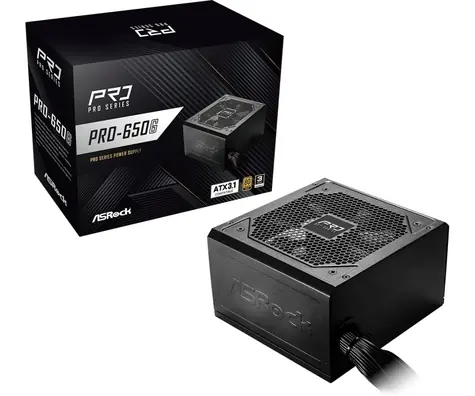 ASRock PRO-650G / ATX / 650W / 80 Plus Gold / 120mm