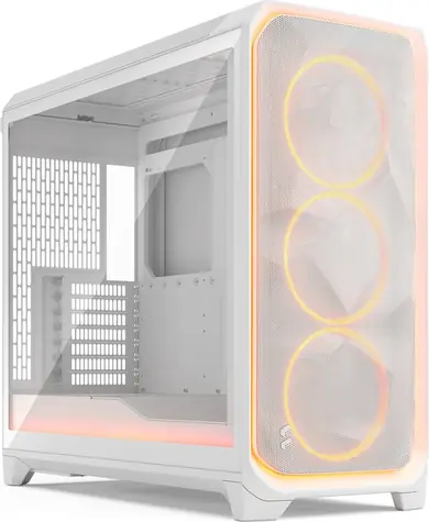 Fractal Design Meshify 3 XL Ambience Pro RGB White TG Light Tint / Big-Tower /ATX / bez zdroje / průhledná bočnice