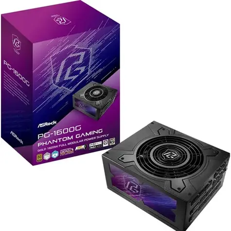 ASRock Phantom Gaming PG-1600G / ATX / 1600W / 80 Plus Gold / 135 mm / Modulární