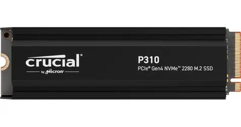 Crucial P310 1TB (Heatsink) / M.2 SSD 2280 / PCIe 4.0 / R:7100MBs / W:6000MBs / 5y