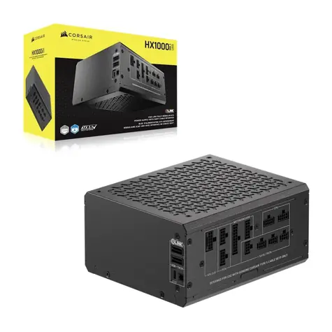 Corsair HX1000i SHIFT černá / 1000W / 80 PLUS Platinum / 140mm ventilátor / modulární