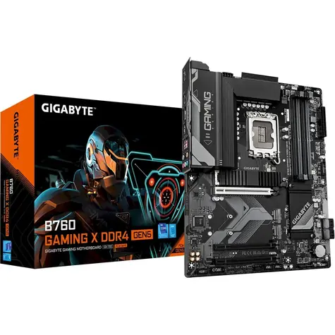 GIGABYTE B760 GAMING X DDR4 GEN5 / B760 / LGA1700 / 4x DDR4 / 4x SATA III / USB / 1x PCIE x16 / 1x 2.5GLAN / 3xM.2 / ATX