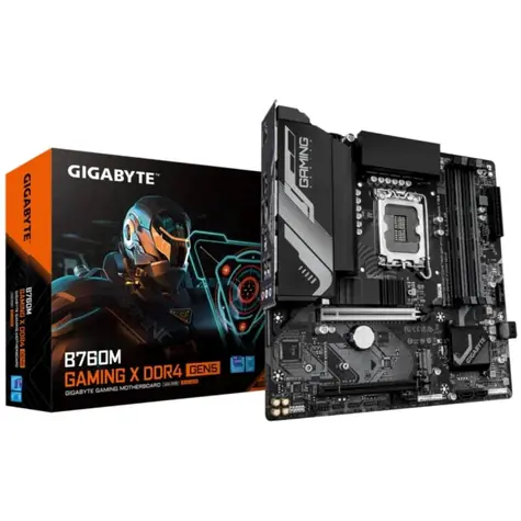 GIGABYTE B760M GAMING X DDR4 GEN5 / B760 / LGA1700 / 4xDDR4 / 4xSATA III / USB / 1xPCIE x16 / 1x 2.5GLAN / 2x M.2 / mATX