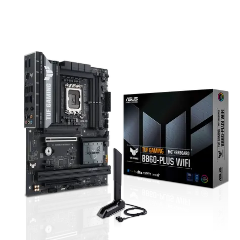 Zánovní - ASUS TUF GAMING B860-PLUS WIFI / B860 / LGA 1851 / 4x DDR5 / PCIEx 16 / 2.5GLAN / Wi-Fi / ATX / zánovní