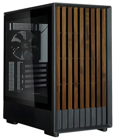 Rozbaleno - Zalman P10 Namu černá / mATX / 3x 120 mm fan / USB-A 3.2 Gen 2 + USB-C / dřevěné doplňky / bez zdroje / rozbaleno