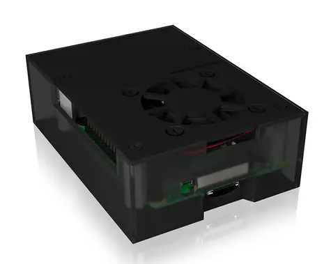 Icy Box IB-RP108 černá-antracid / Ochranné pouzdro pro Raspberry Pi 4