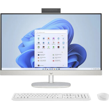 HP 27-cr0001nc AiO bílá / 27" FHD / AMD Ryzen 5 7520U 2.8GHz / 16GB / 512GB SSD / AMD Radeon 610M / W11H
