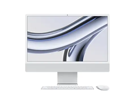 Apple iMac 24 4.5K M3 (2023) stříbrná / 24" / Apple M3 / 8GB / 512GB SSD / Apple 10-core / macOS