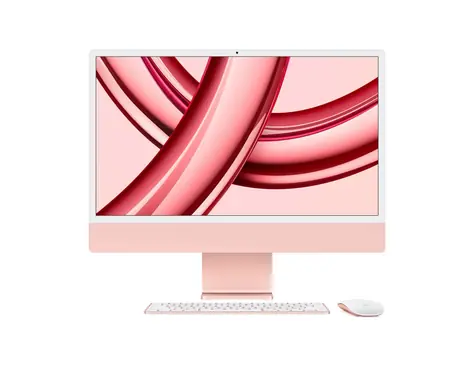 Apple iMac 24 4.5K M3 (2023) růžová / 24" / Apple M3 / 8GB / 256GB SSD / Apple 8-core / macOS