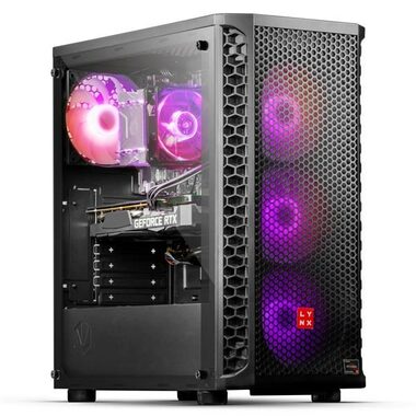 LYNX Challenger (10463059) černá / AMD Ryzen 7 5700X 3.4GHz / 32GB / 1TB SSD / RTX 4070 SUPER 12GB / W11H