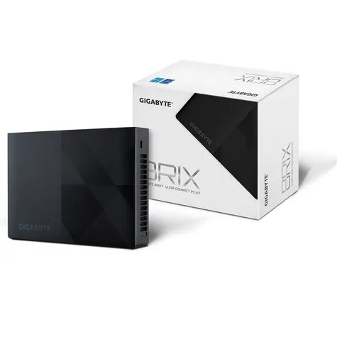 GIGABYTE Brix N305 barebone (i N305) černá / Intel Core i3-N305 3.0GHz / Bez RAM / Bez SSD / Intel UHD / BezOS