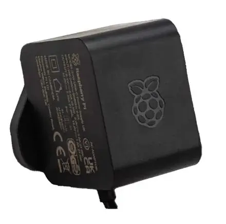 RASPBERRY PI napájecí adaptér 27W/5A pro Rpi 5 černá / USB-C