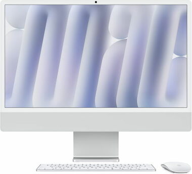 Apple iMac 24 M4 (2024) stříbrná / 24" 4.5K / Apple M4 / 16GB / 256GB SSD / Apple 8-Core / macOS