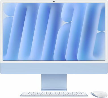 Apple iMac 24 M4 (2024) modrá / 24" 4.5K / Apple M4 / 16GB / 256GB SSD / Apple 8-Core / macOS
