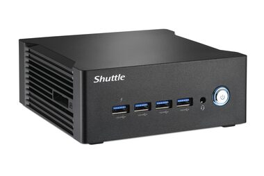 Shuttle XPC nano NA10H7 černá / Ryzen 7-8845HS 3.8GHz / 2xDDR5 / 1xSATA / 2x M.2 / 2xGLAN / Bez OS