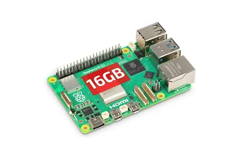 Raspberry Pi 5 - 16GB jednodeskový počítač