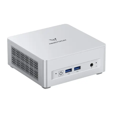 Minis Forum UM870 Plus stříbrná / AMD Ryzen 7 8745H 3.8GHz / 16GB RAM / 512GB SSD / Radeon 780M / BezOS