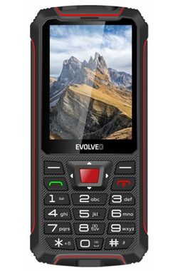 EVOLVEO StrongPhone W4 černo-červená / 2.8" / 2MP / Dual-SIM / IP68 