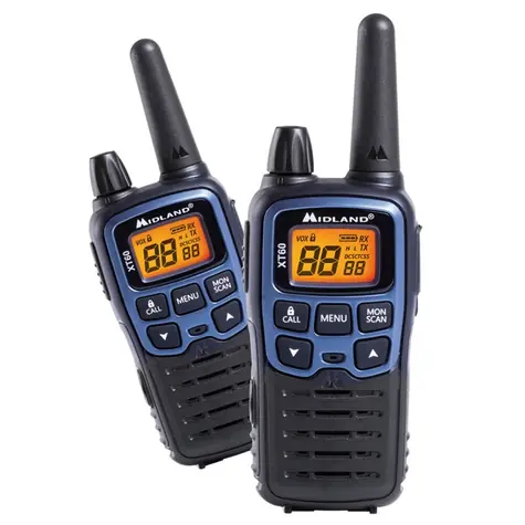 Midland XT60 / 2x vysílačka / LCD / dosah až 10km / 24 kanálů  / doprodej
