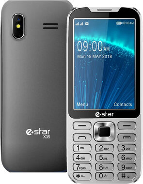 eSTAR X35 šedá / 3.5" / Dual-SIM / Bluetooth / microSD / FM rádio / 1750 mAh