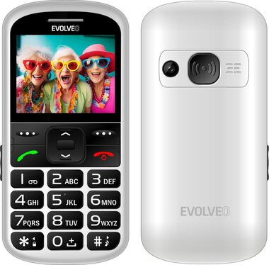 EVOLVEO EasyPhone XS bílá / 2.2" / 0.3MP / SOS / microSDHC
