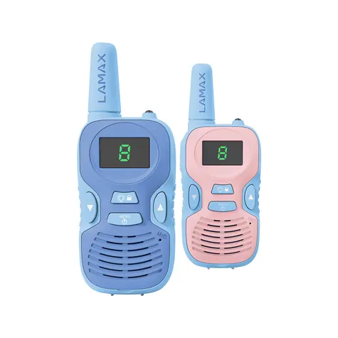 LAMAX TalkieKid1 / 2x dětská vysílačka / LED displej / 3x AAA baterie